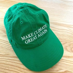 Green baseball cap